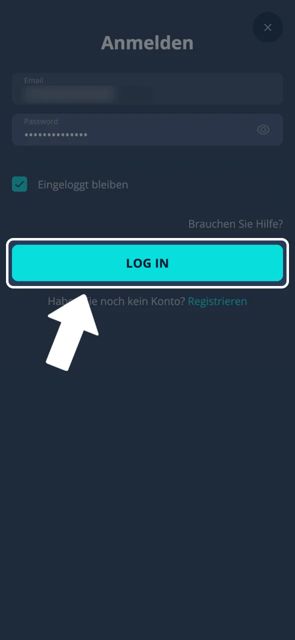Login bestätigen, Kontostand prüfen und Platin Casino Bonusangebote sehen.