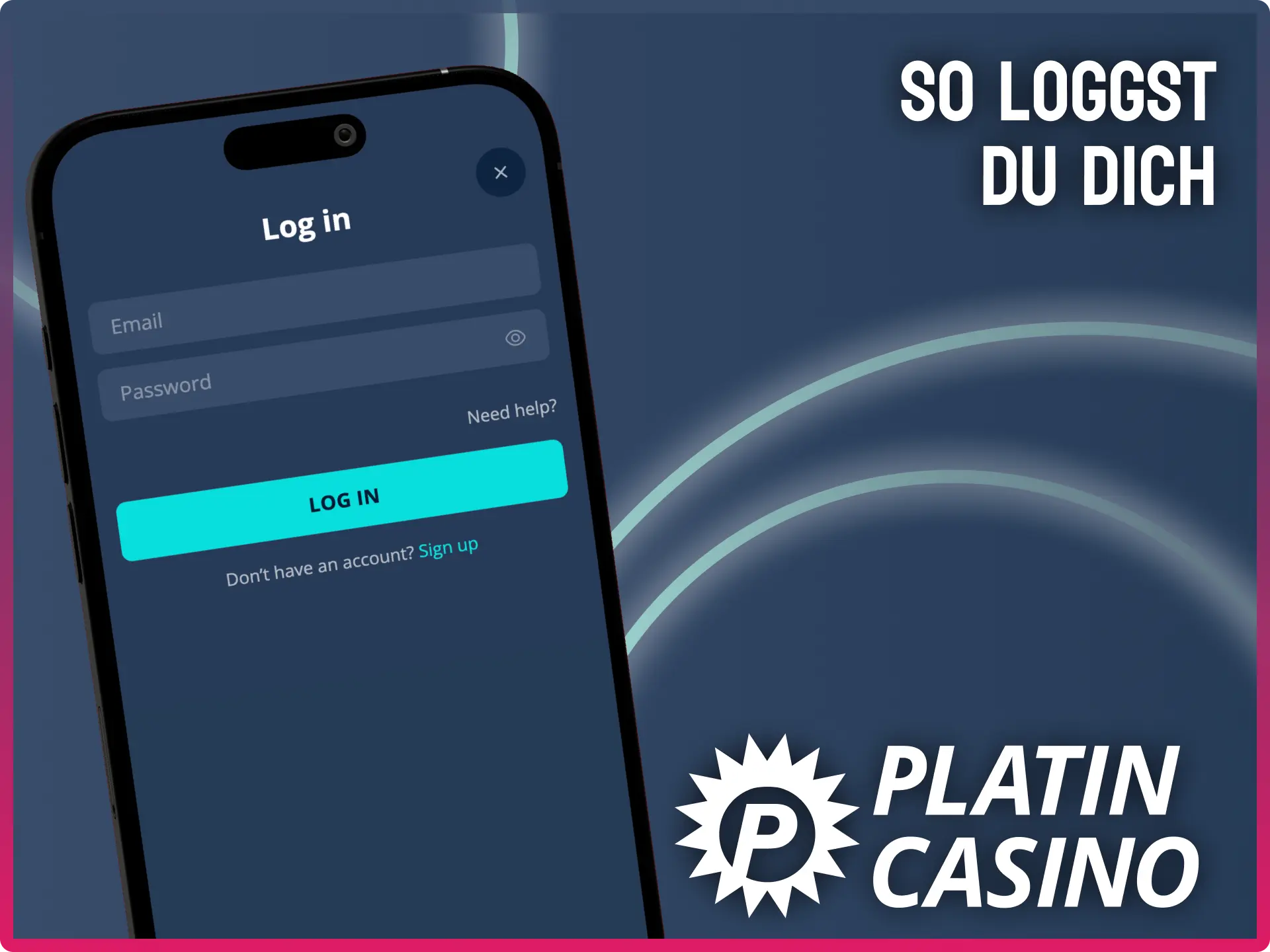 In der Platin Casino iOS App einloggen und direkt spielen.