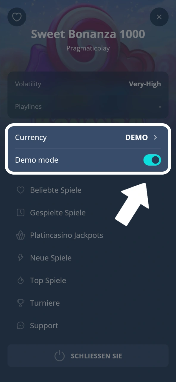 Teste neue Slots risikofrei im praktischen Demo-Modus bei Platin Casino.