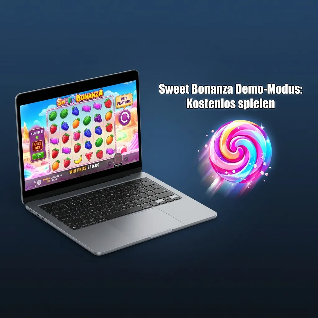 Sweet Bonanza slot game demo mode interface showing colorful candy symbols and free play options at Platin Casino
