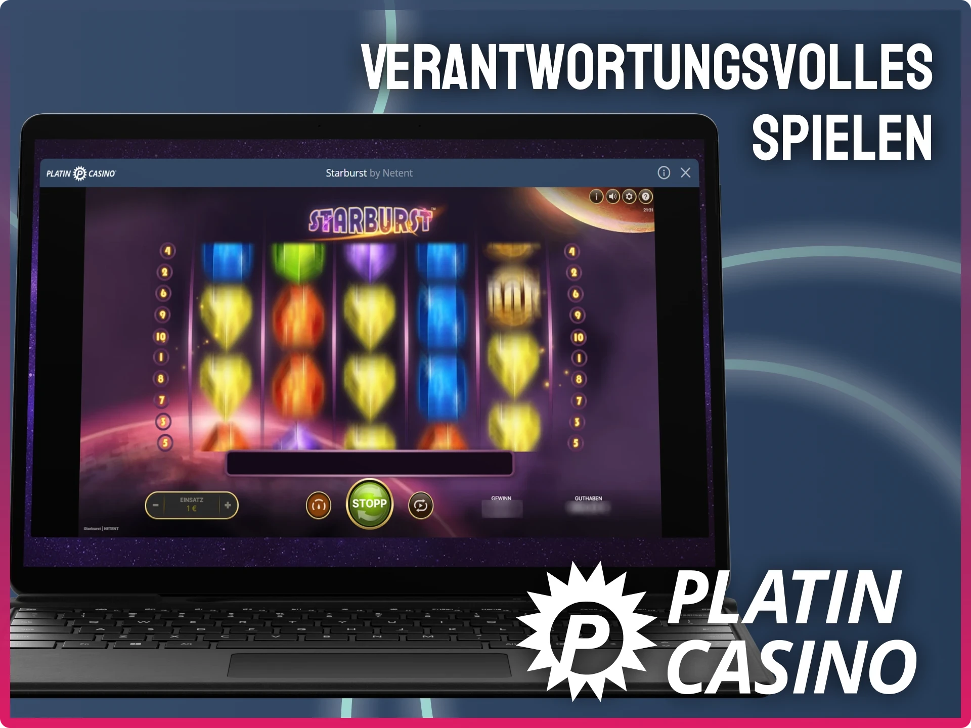 Spielen Sie Starburst verantwortungsbewusst im Platin Casino, indem Sie Limits festlegen und den Demo-Modus nutzen.