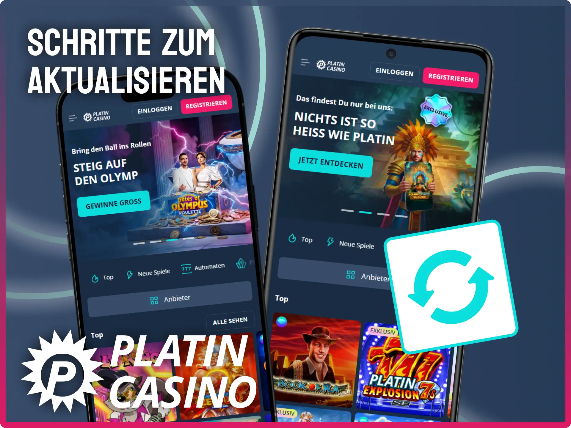 Aktualisiere Platincasino App regelmäßig und nutze neue Funktionen.