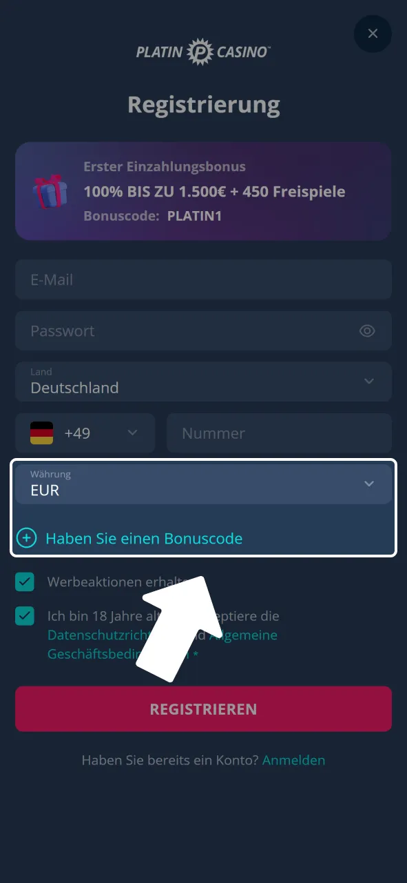 Wähle Währung und Bonus bei Platincasino und optimiere Start.