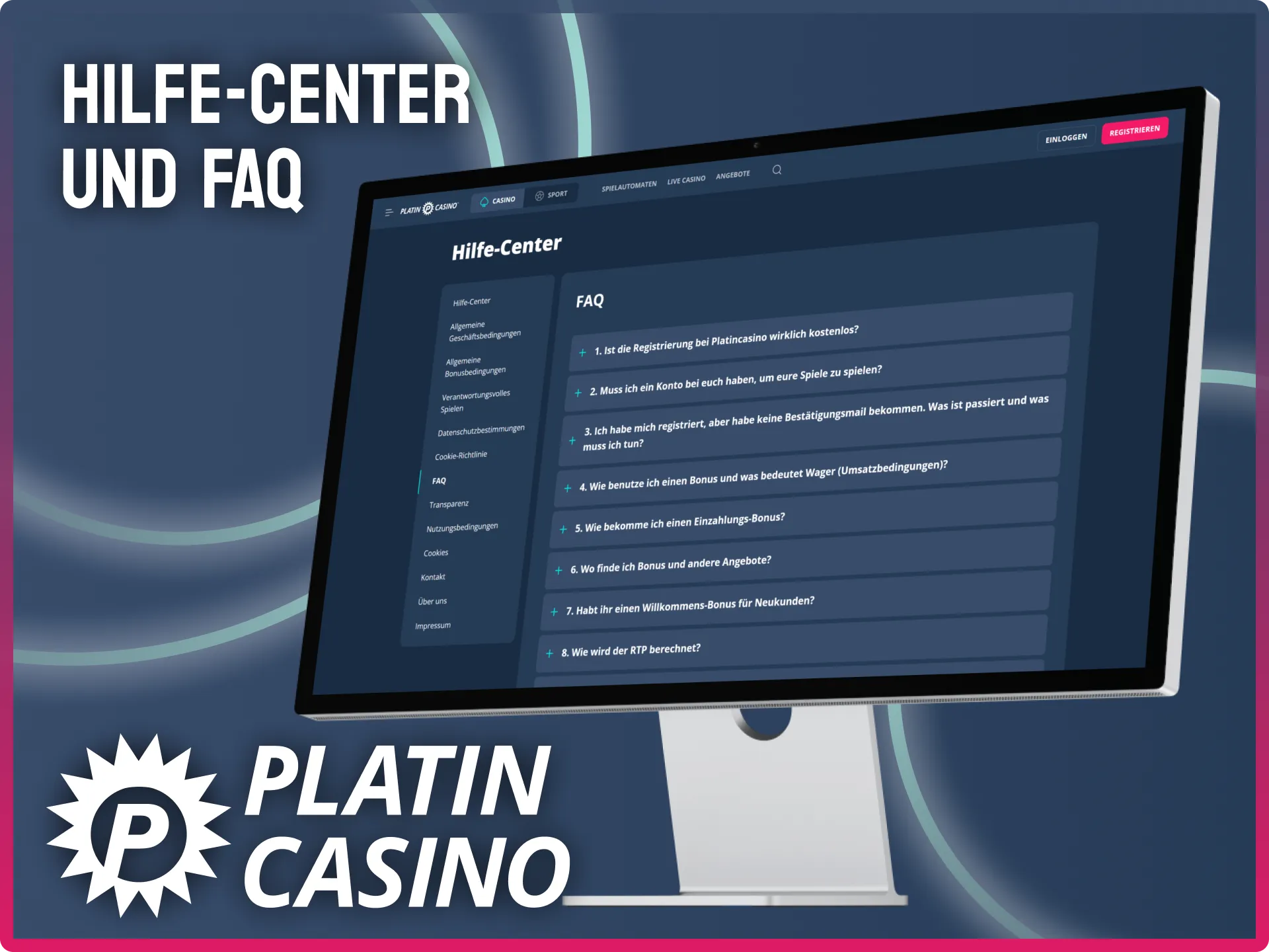 Besuche Hilfe Center und FAQ bei Platincasino und finde schnelle Antworten.