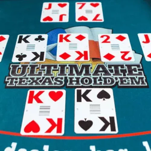 Teste Ultimate Texas Holdem bei Platincasino und gewinne Runden.
